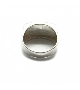 R001988 Genuine sterling silver men signet ring Wolf paw solid hallmarked 925